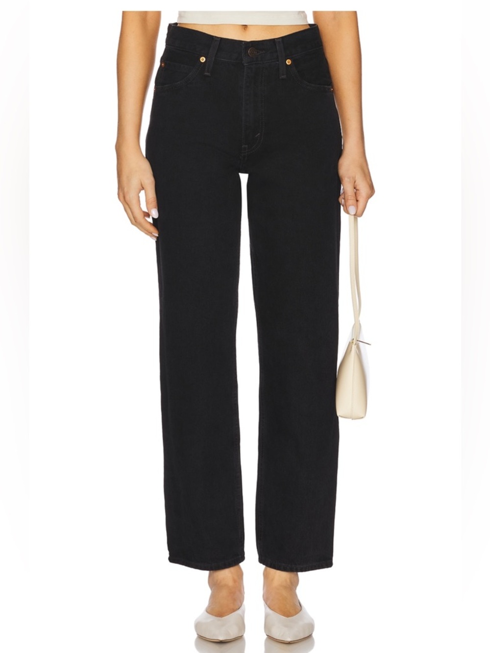 Levi's Women’s Black Baggy Dad Jean (Rosie Posie)